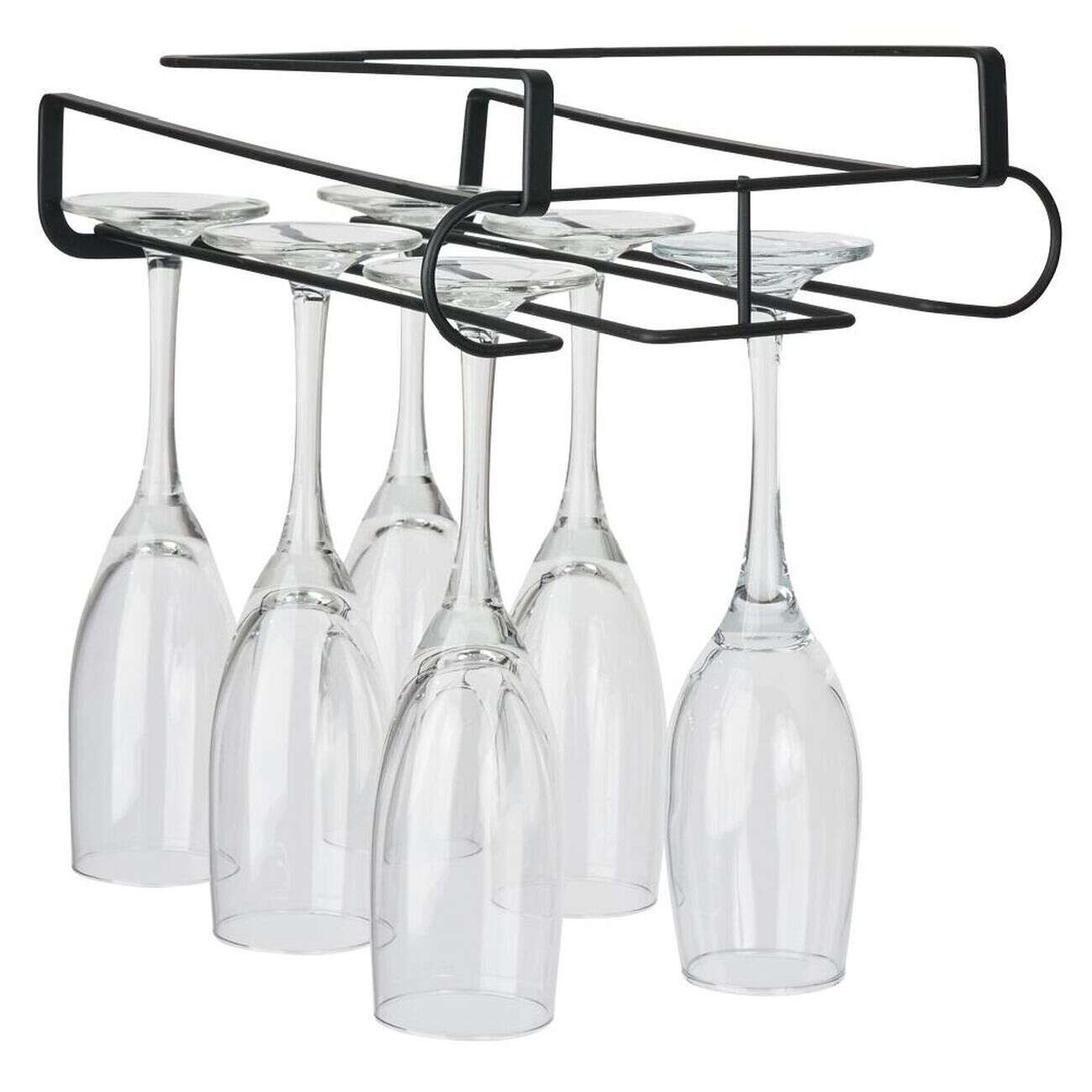 Support pour 6 verres à pied - L28xl.14xH.5.5cm