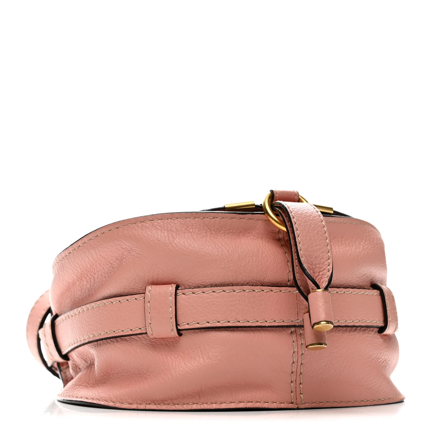 Calfskin Small Marcie Round Crossbody Bag Anemone