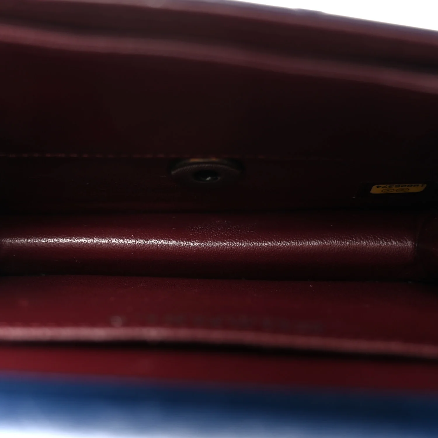 Lambskin Quilted Mini Crossing Times Flap Blue