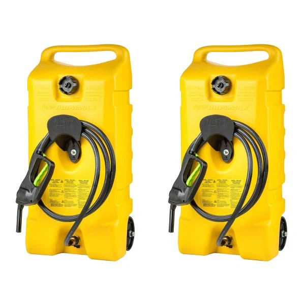 14-Gallon Diesel Fuel Tank Container with Pump - 2 Pack