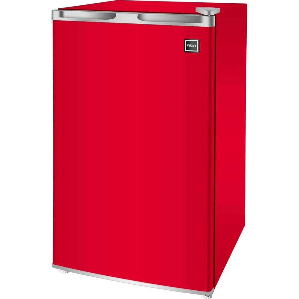 3.2 Cu ft Single Door Mini Fridge in Red