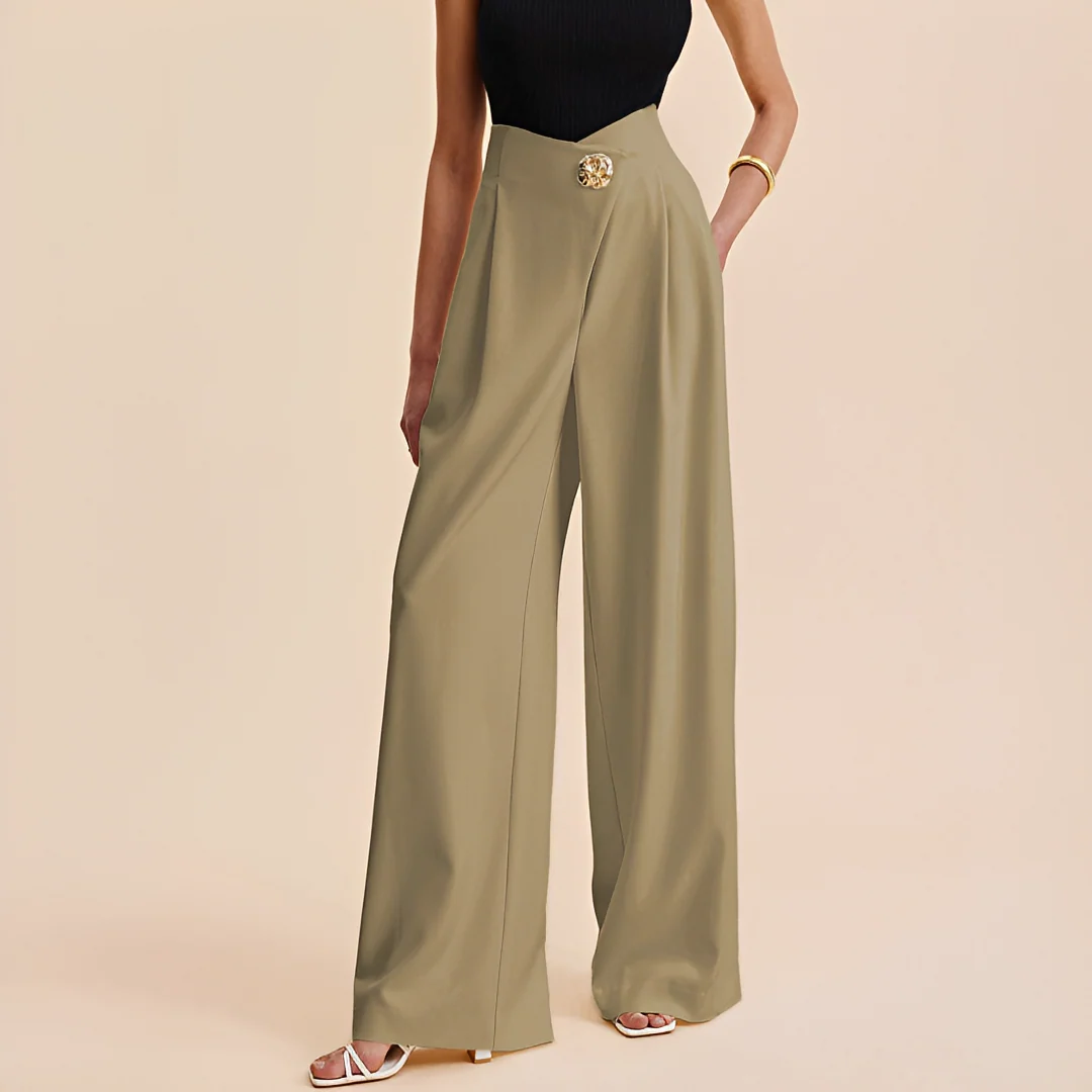Joyce - Pantalon ample à taille haute