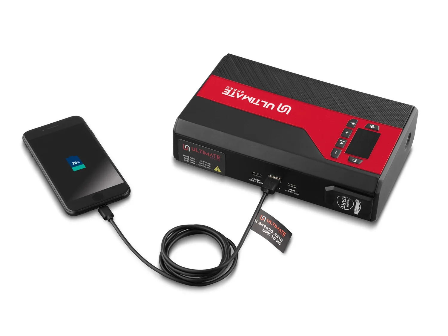 ULTIMATE SPEED Batterie externe Powerbank avec compresseur UPK 10 H5