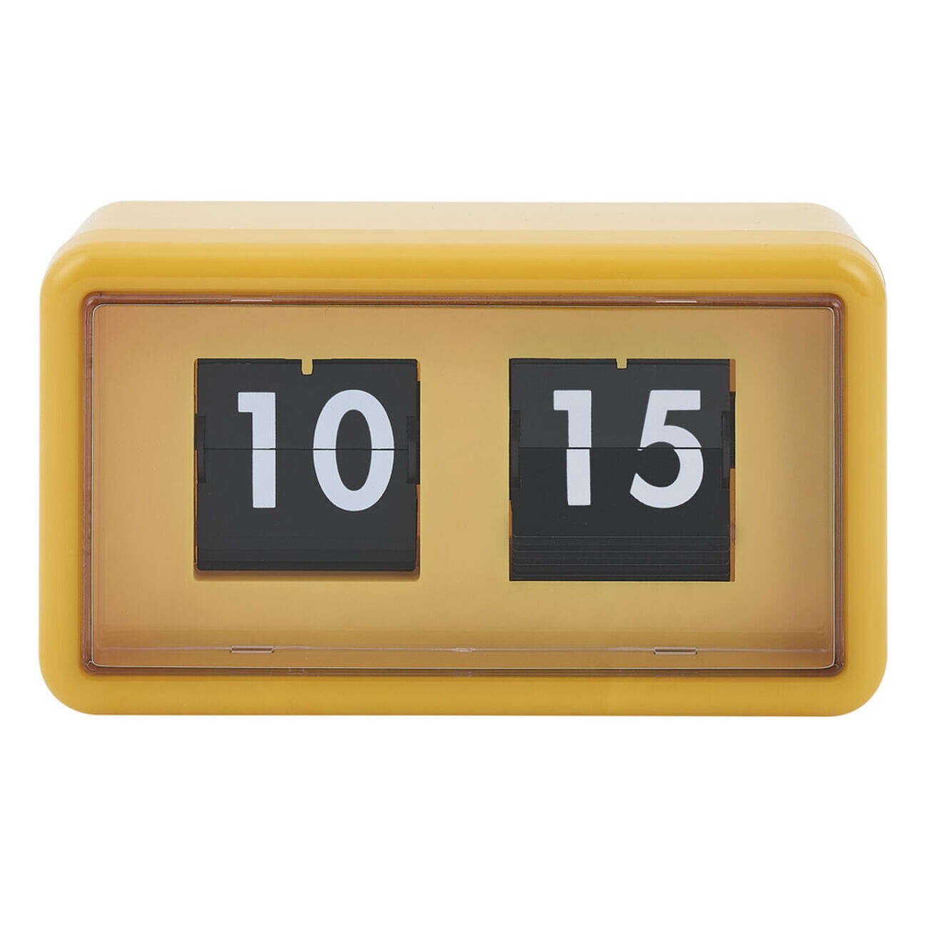 Horloge rétro à rabat automatique plastique orange