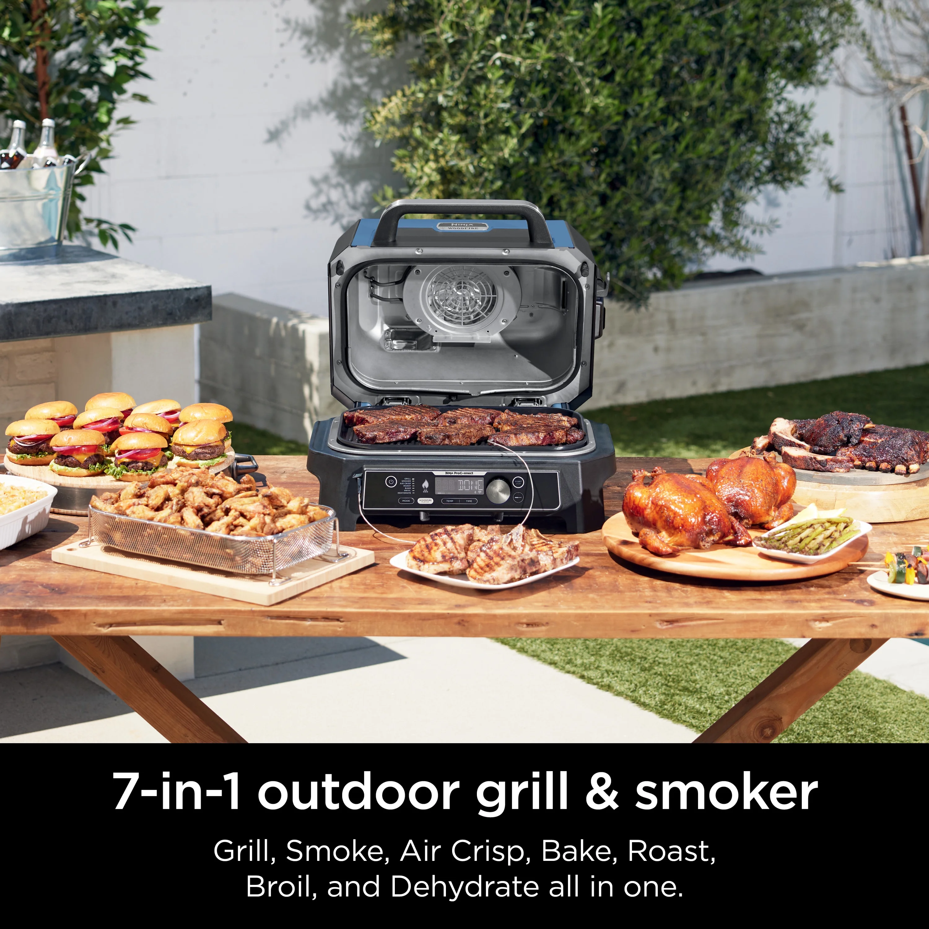 Woodfire ProConnect 20" 1760W Electric Outdoor Grill With Digital Display - Image 9