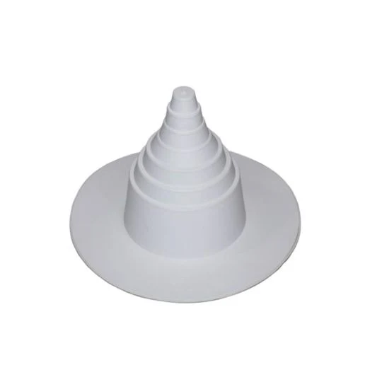 Elevate PVC Universal Pipe Flashing, White, 85 mil, Fits 1 in. to 4-1/2 in. Round Penetrations (W56PAW1006)