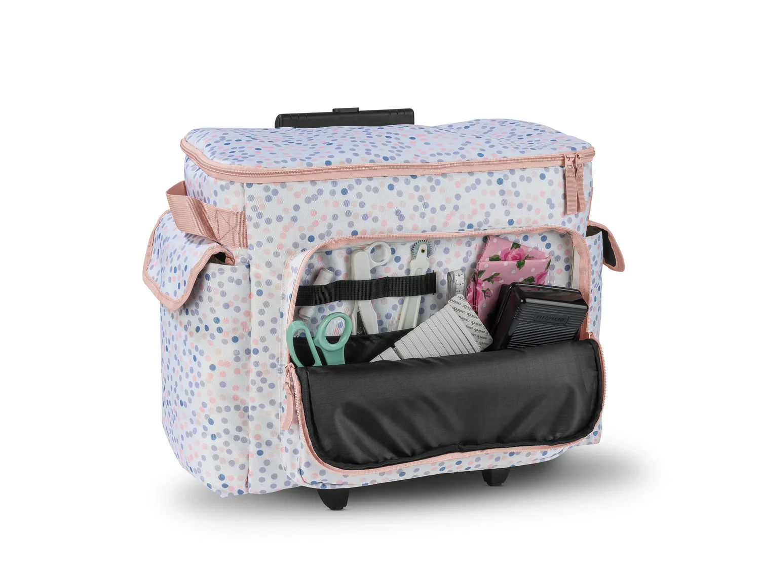 TOPMOVE Sac pour accessoires de tricot ou trolley pour machine  coudre