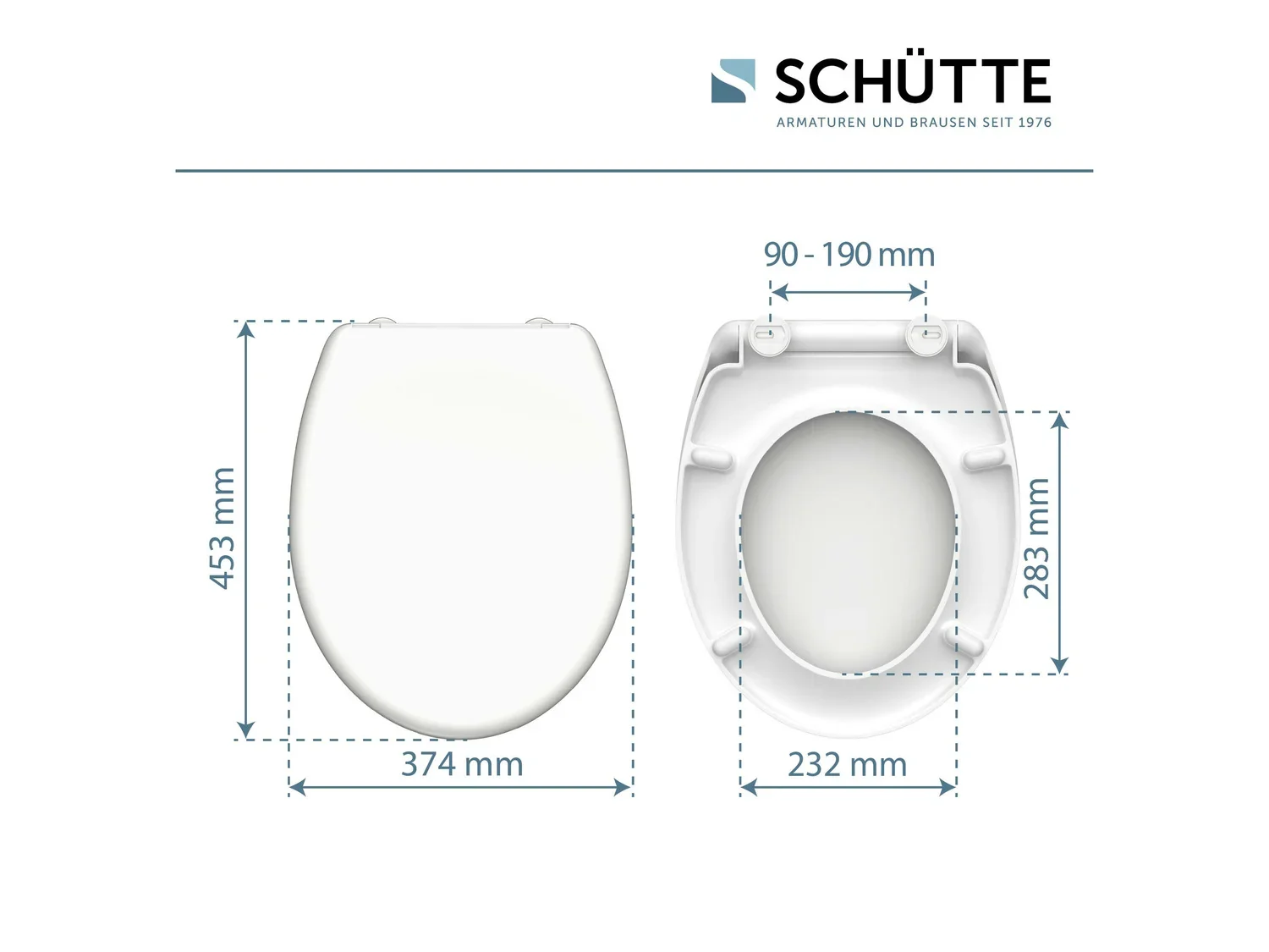 Schtte Abattant WC, avec fermeture en douceur