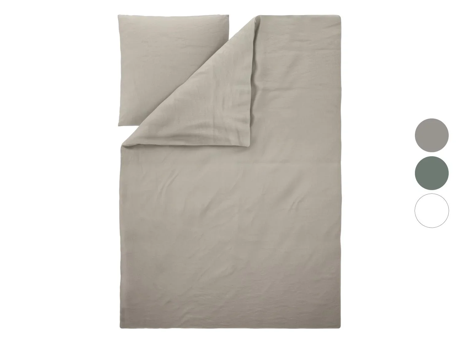LIVARNO Parure de lit Premium en coton et lin, 140 x 200 cm