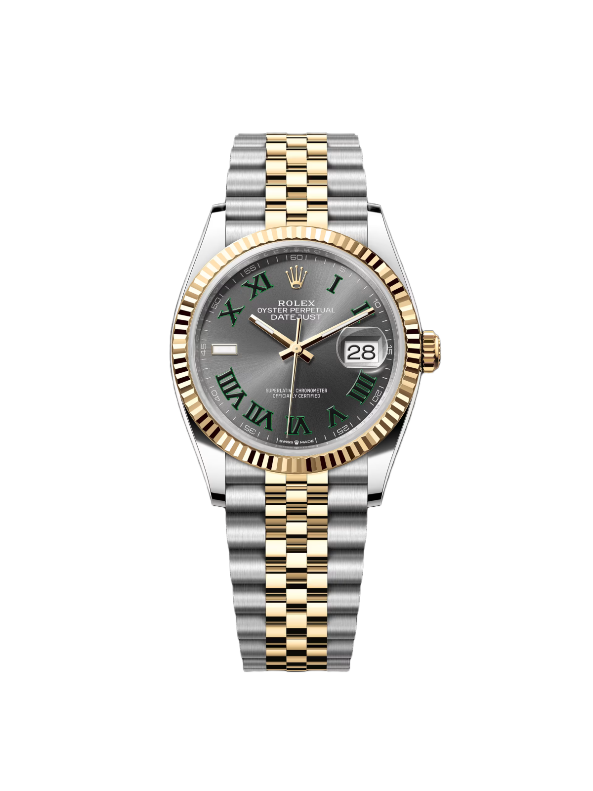 【Super Clone】RLX  Datejust 36mm 126233 Wimbledon Slate Dial Oyster Bracelet Watch