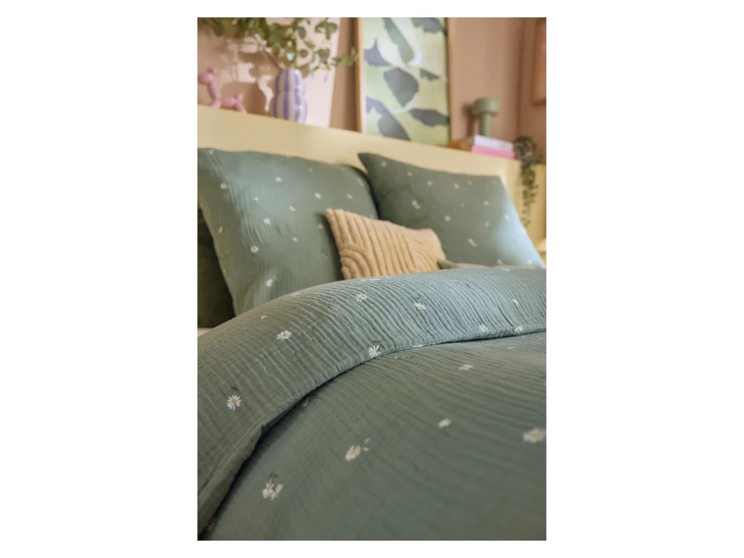 LIVARNO Parure de lit en mousseline, 260 x 240 cm