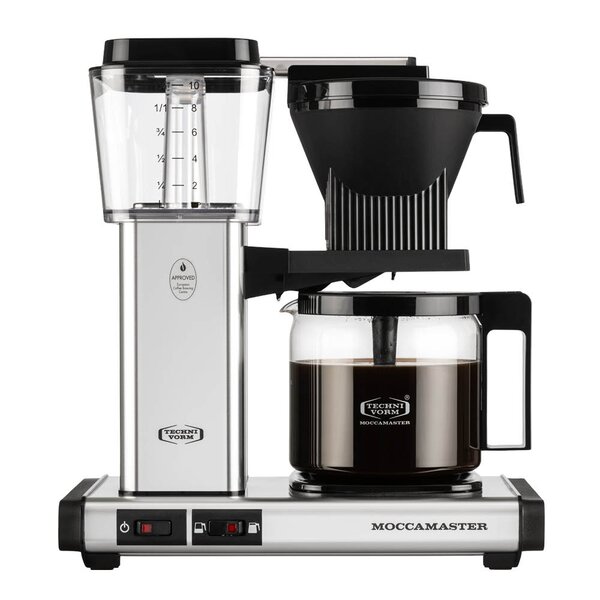 Optio kaffetrakter 1,25L polished silver