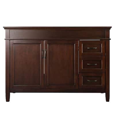 Ashburn 48 in. W x 21.63 in. D x 34 in. H Bath Vanity Cabinet without Top in Mahogany