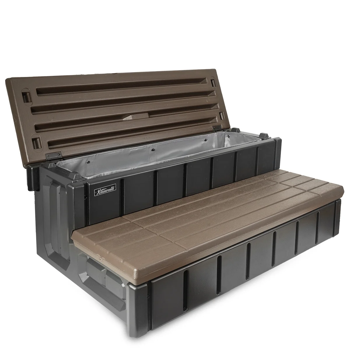 Hot Tub Steps With Storage, Spa Step, 36" Length, Camper/Deck Steps, Anti-Slip Brown(Brown) - Image 4