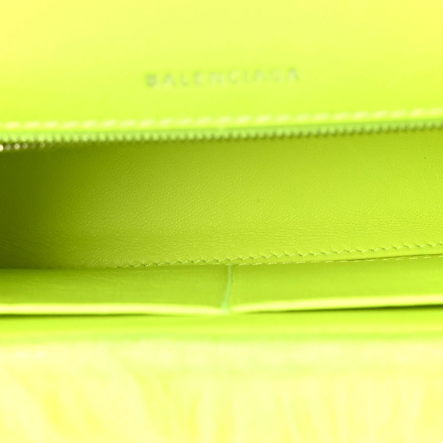 Faux Fur Medium Fluffy Hourglass Top Handle Bag Fluo Yellow