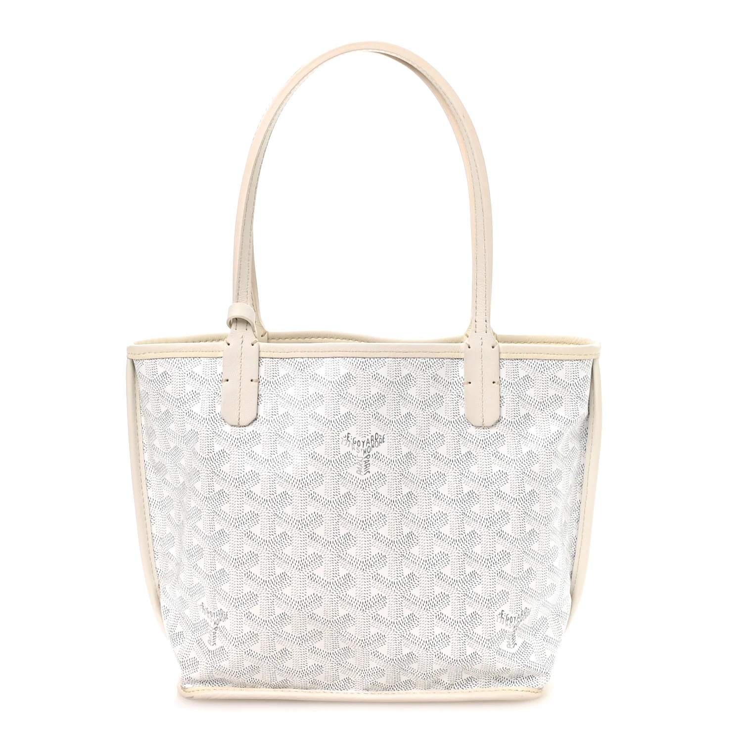 Goyardine Reversible Mini Anjou White