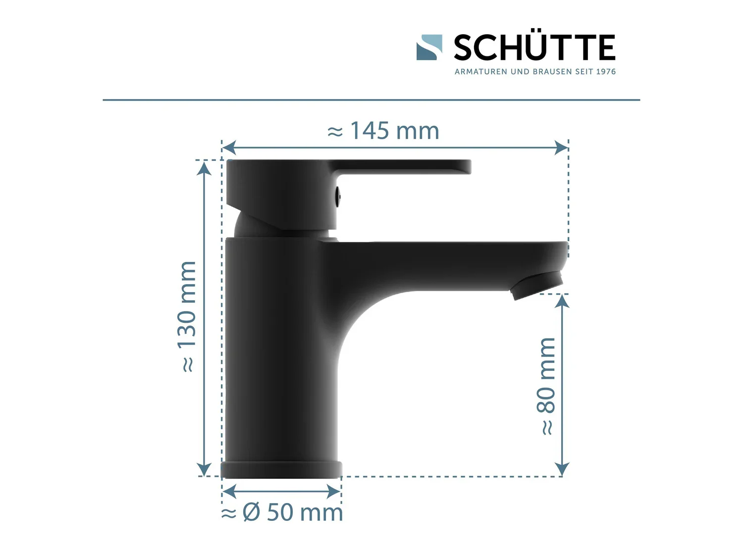 Schtte Mitigeur de salle de bains srie  Denver , noir