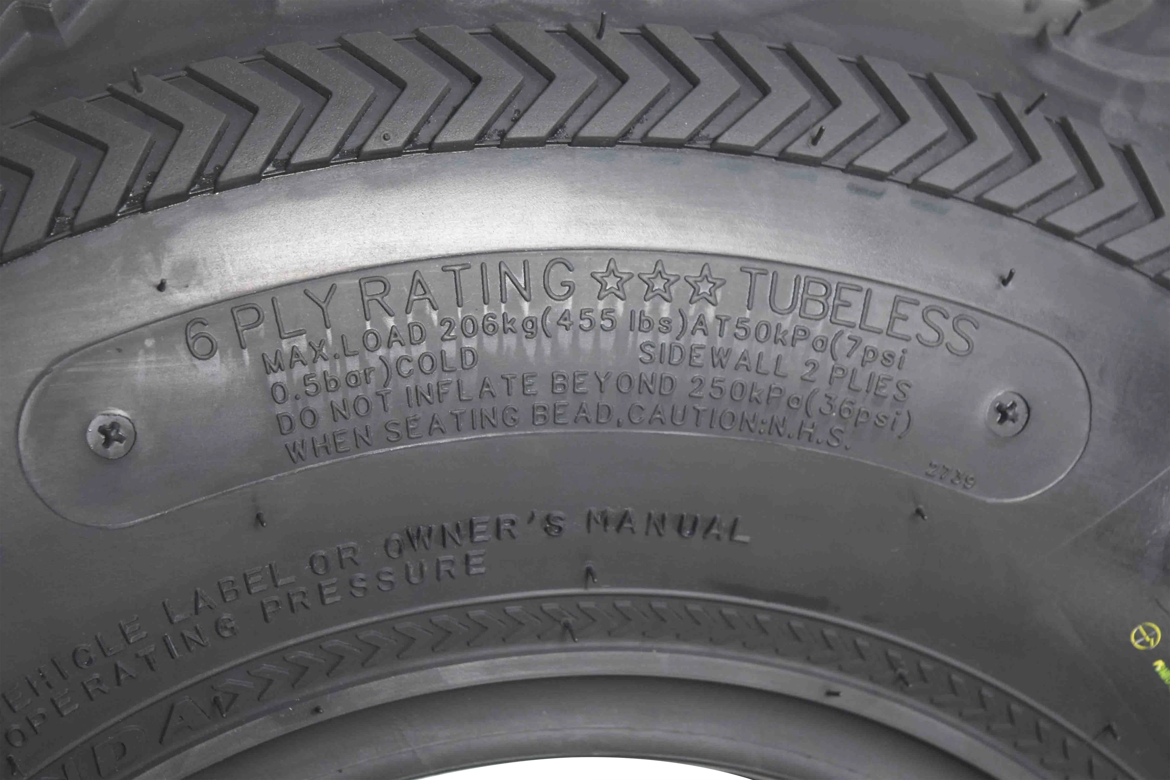Kenda Bear Claw EX (2) 25x8 - 12 Front & (2) 25x11 - 10 Rear ATV 6 PLY Tires 4 Pack Set