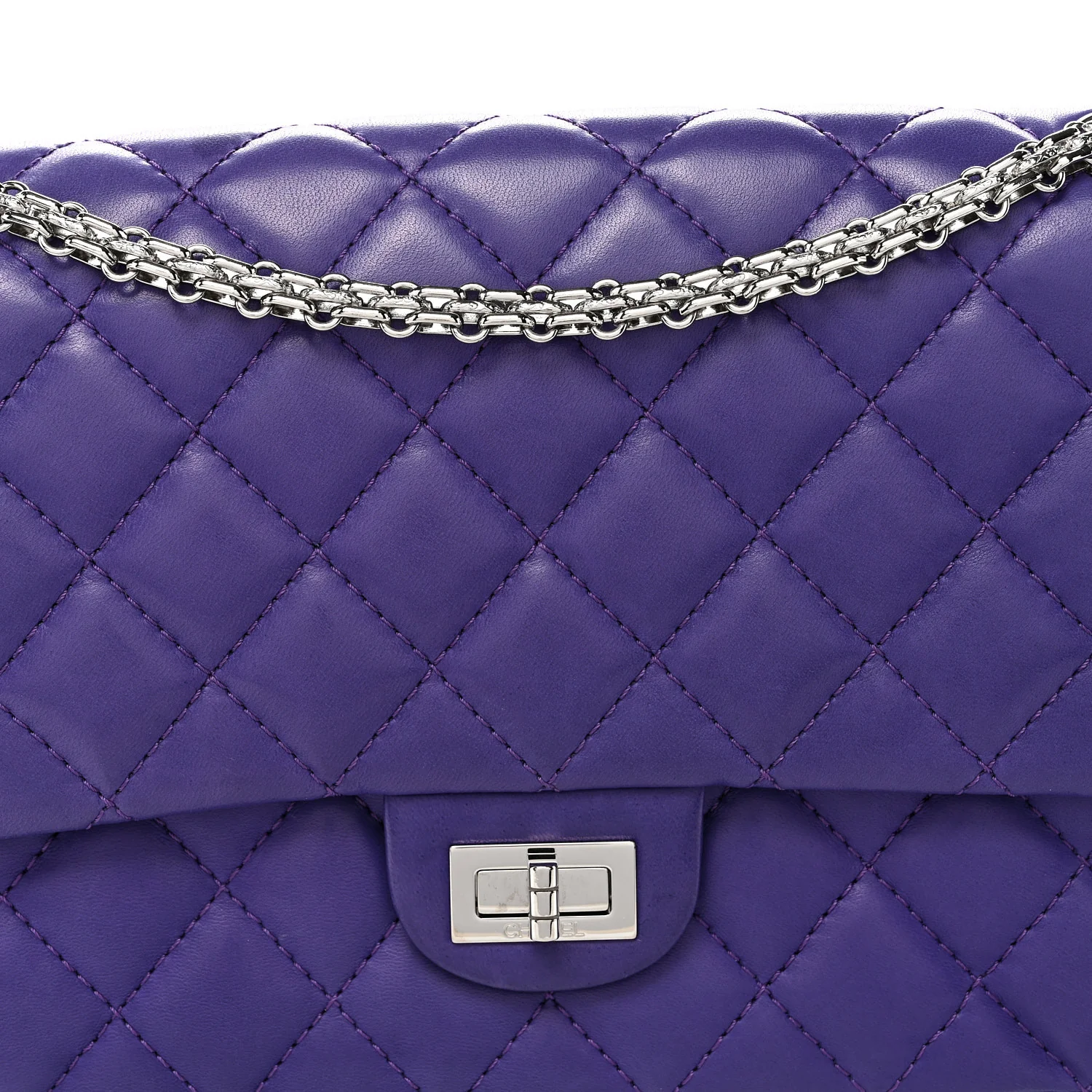 Lambskin Quilted 2.55 Reissue 226 Flap Purple