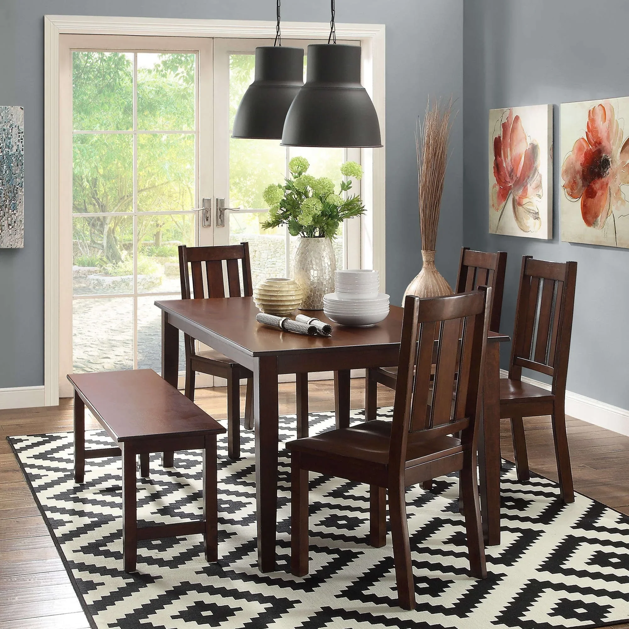 Better Homes and Gardens Bankston Dining Chair, Set of 2, Mocha