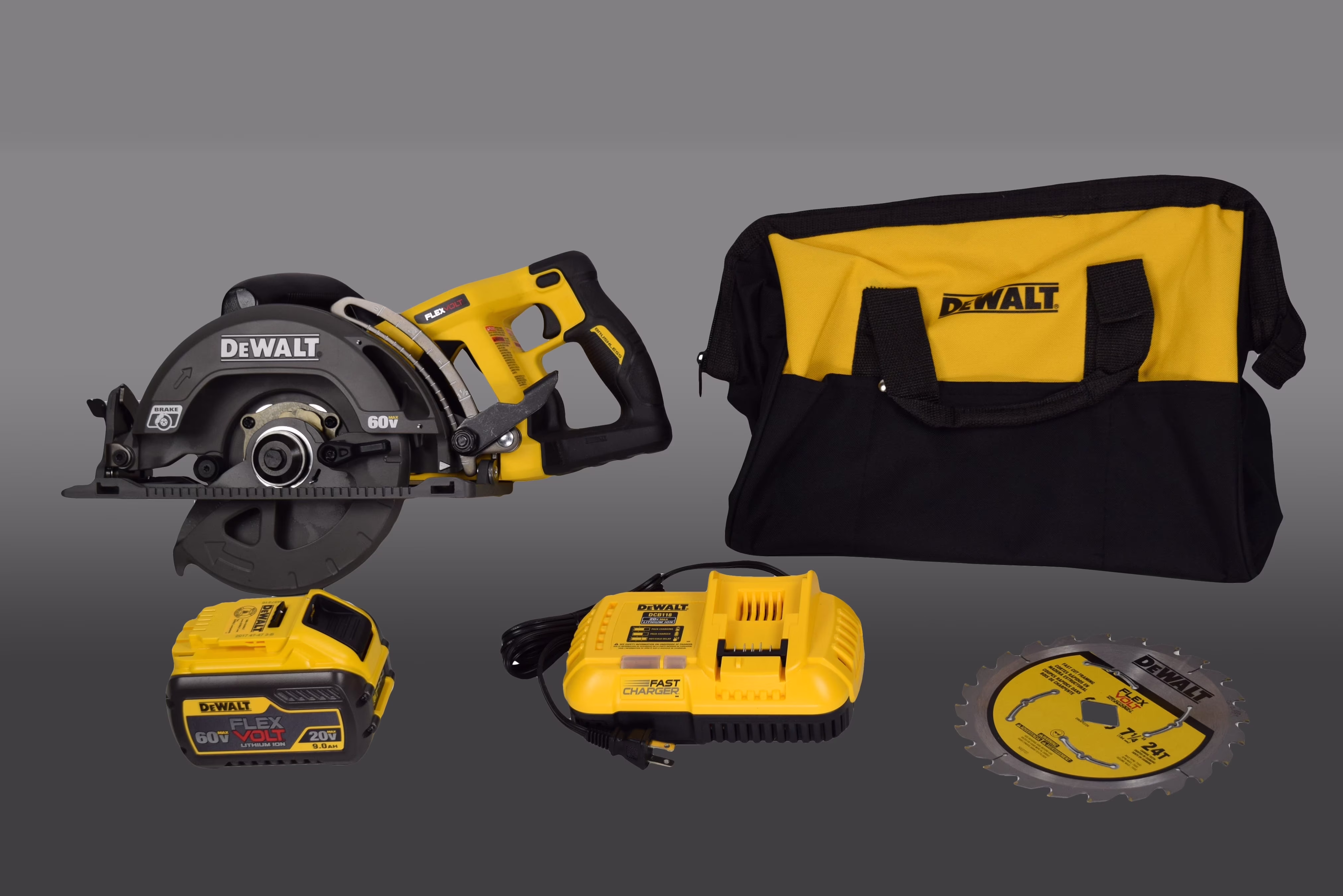 Dewalt Dcs577x1 Flexvolt 60v Max Li - Ion 7 - 1/4 in Cordless Wormdrive Circular Saw