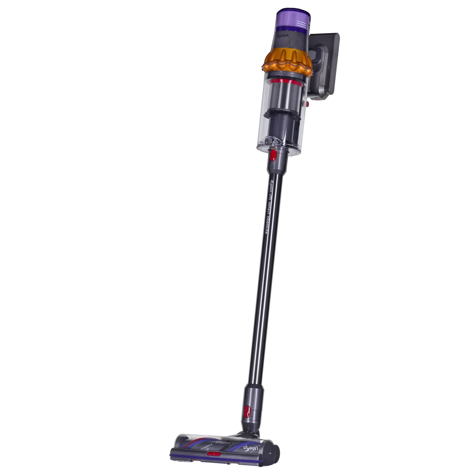 Dyson V15 Detect Absolute Handheld Vacuum Nickel, Yellow Bagless