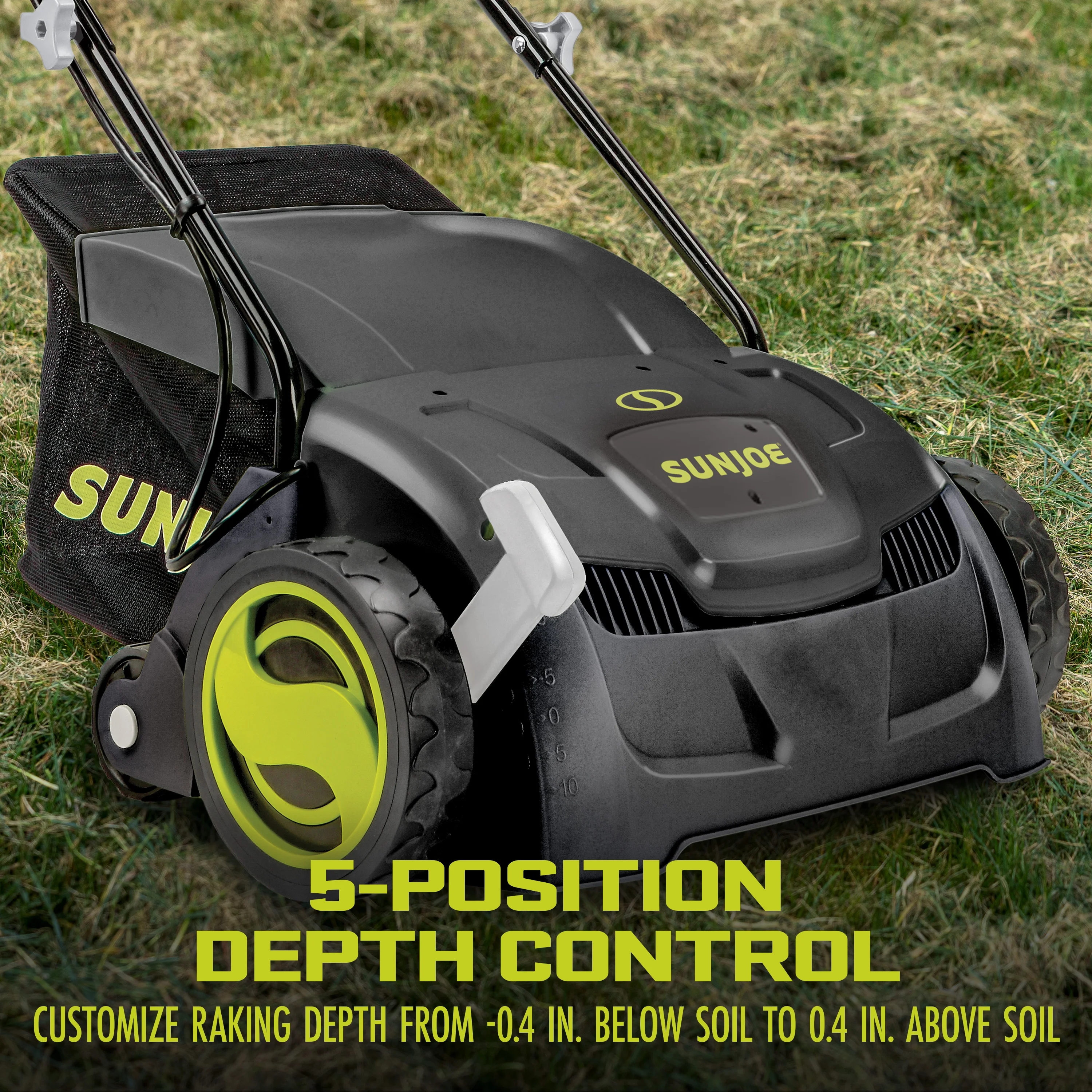 12 Amp Electric Dethatcher and Scarifier with 8 Gallon Bag - Image 4