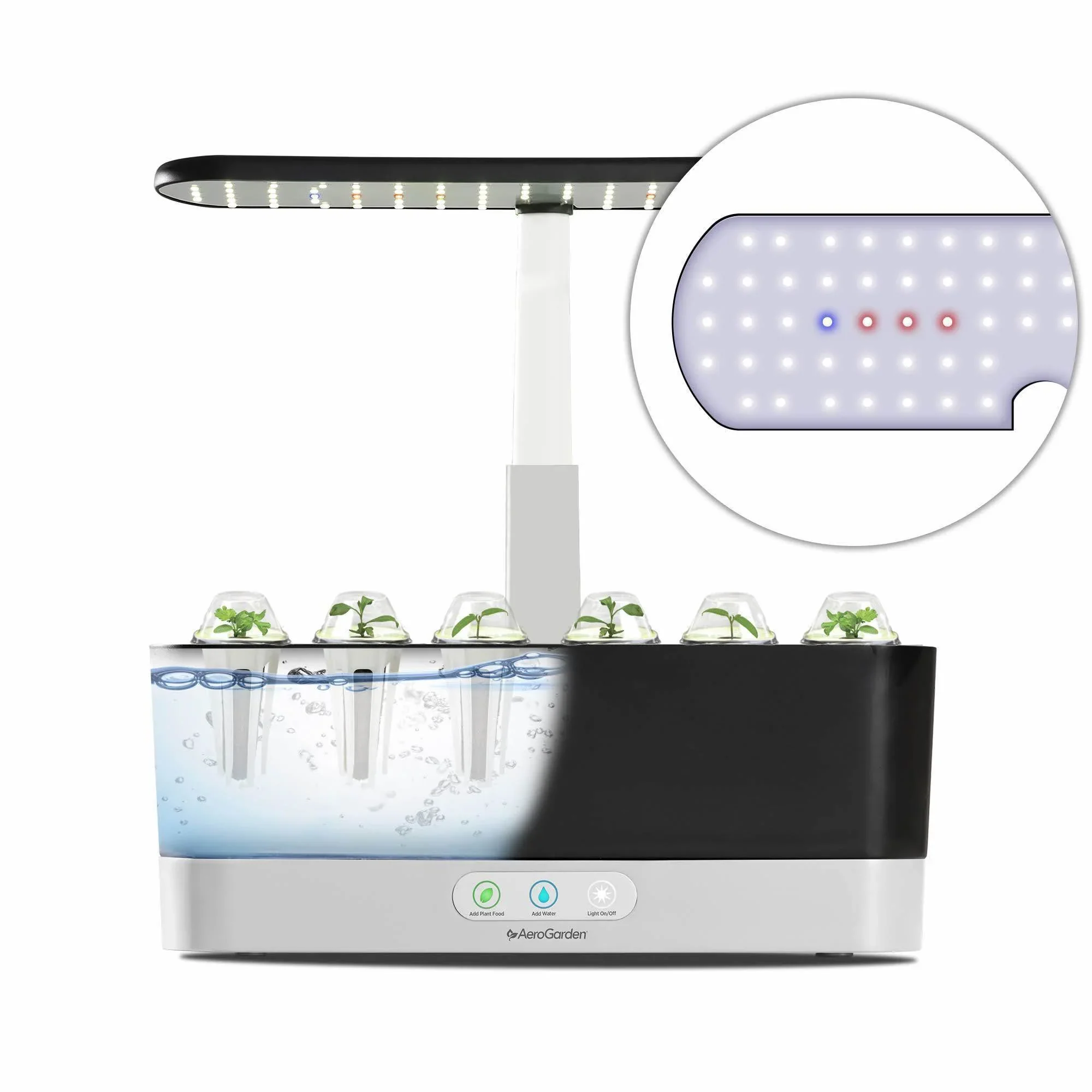AeroGarden Harvest Slim with Gourmet Herb Seed Pod Kit, Black