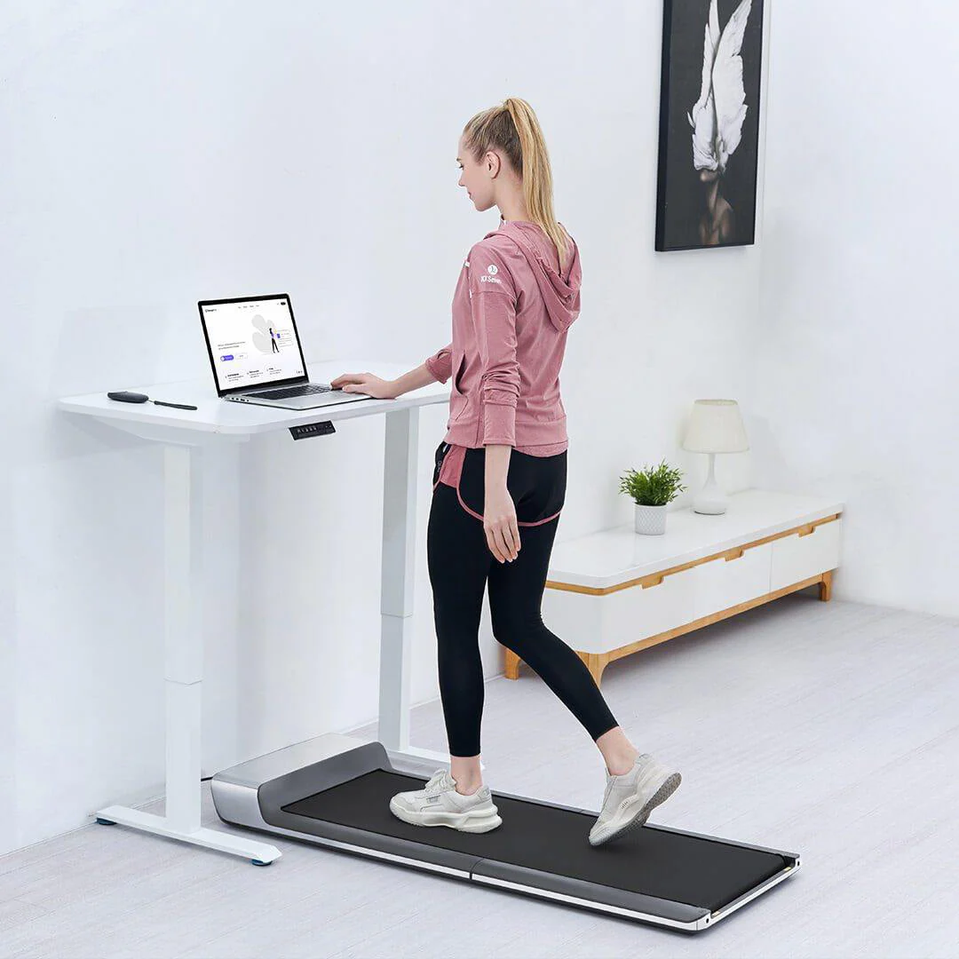 Folding Treadmill, Ultra Slim Foldable Treadmill Smart Fold Walking Pad Portable Safety Non Holder Gym and Running Device P1 Grey 0 5 3 72MPH Image 7