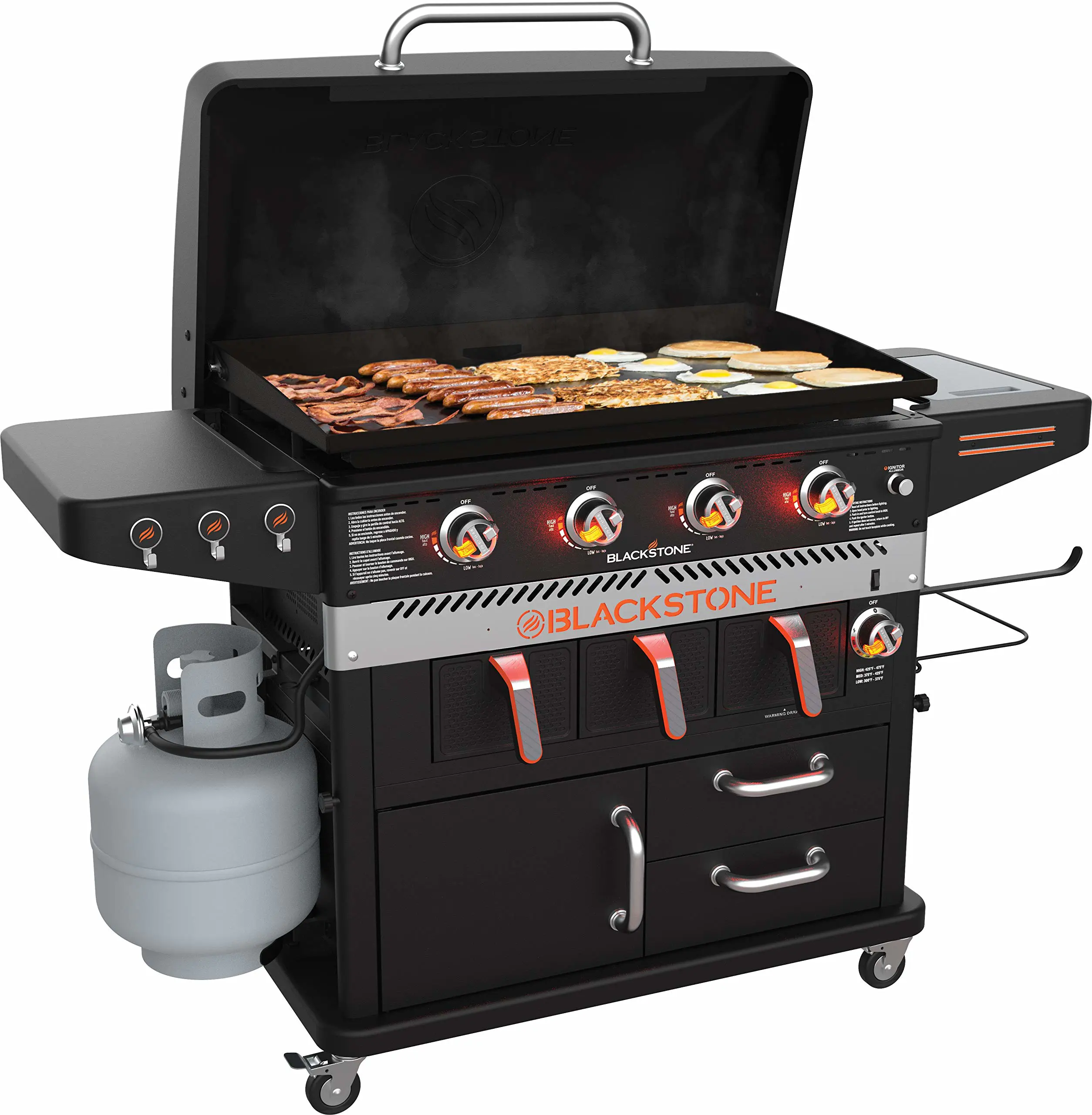 Four à air chaud et friteuse Blackstone à 4 brûleurs - 91 cm