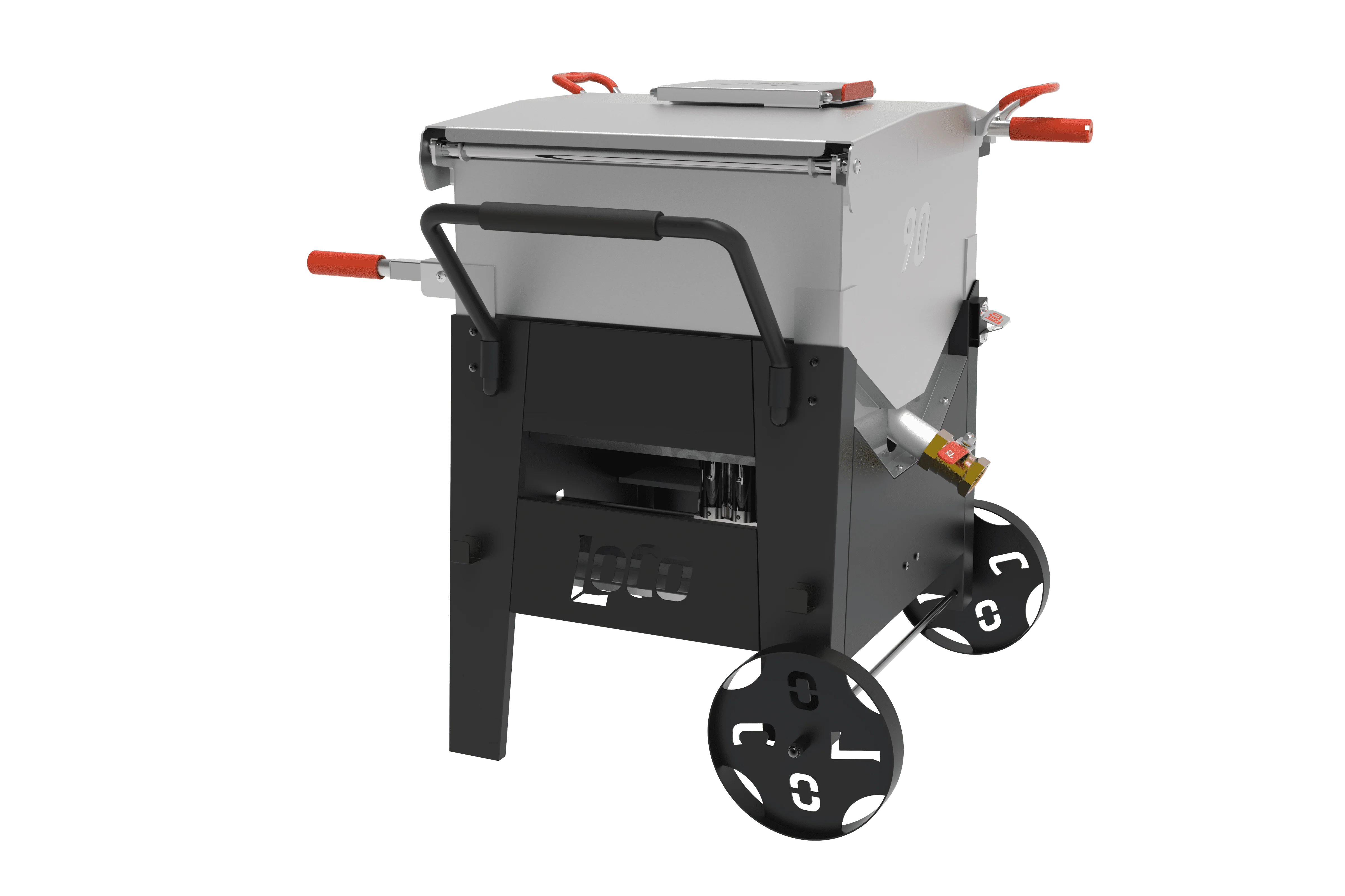 Loco Cookers Propane Cart Boiler, 90 Quart