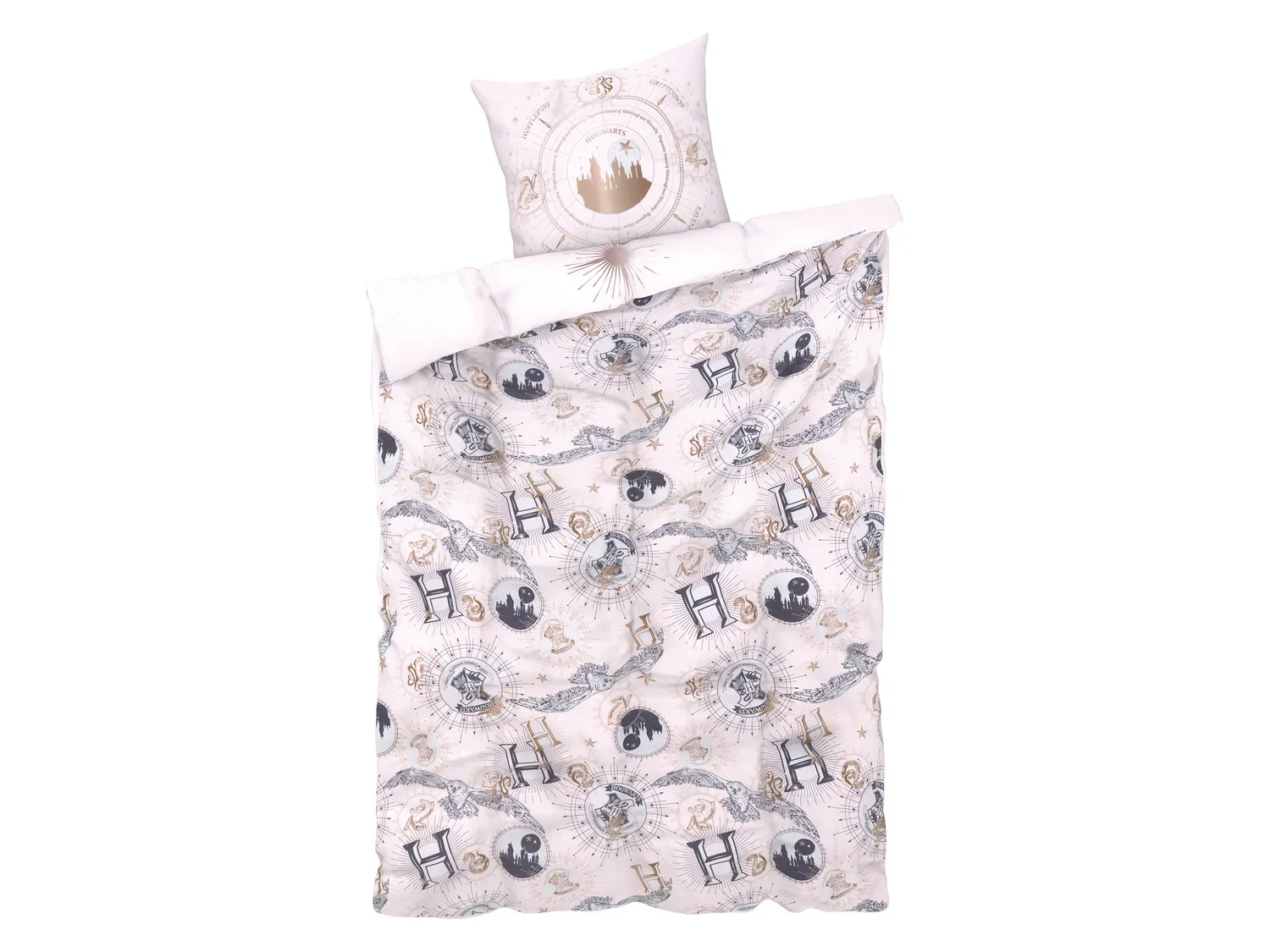 Parure de lit en microfibre Harry Potter, 140 x 200 cm