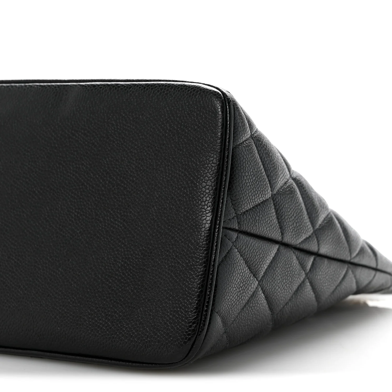 Caviar Quilted Medallion Tote Black