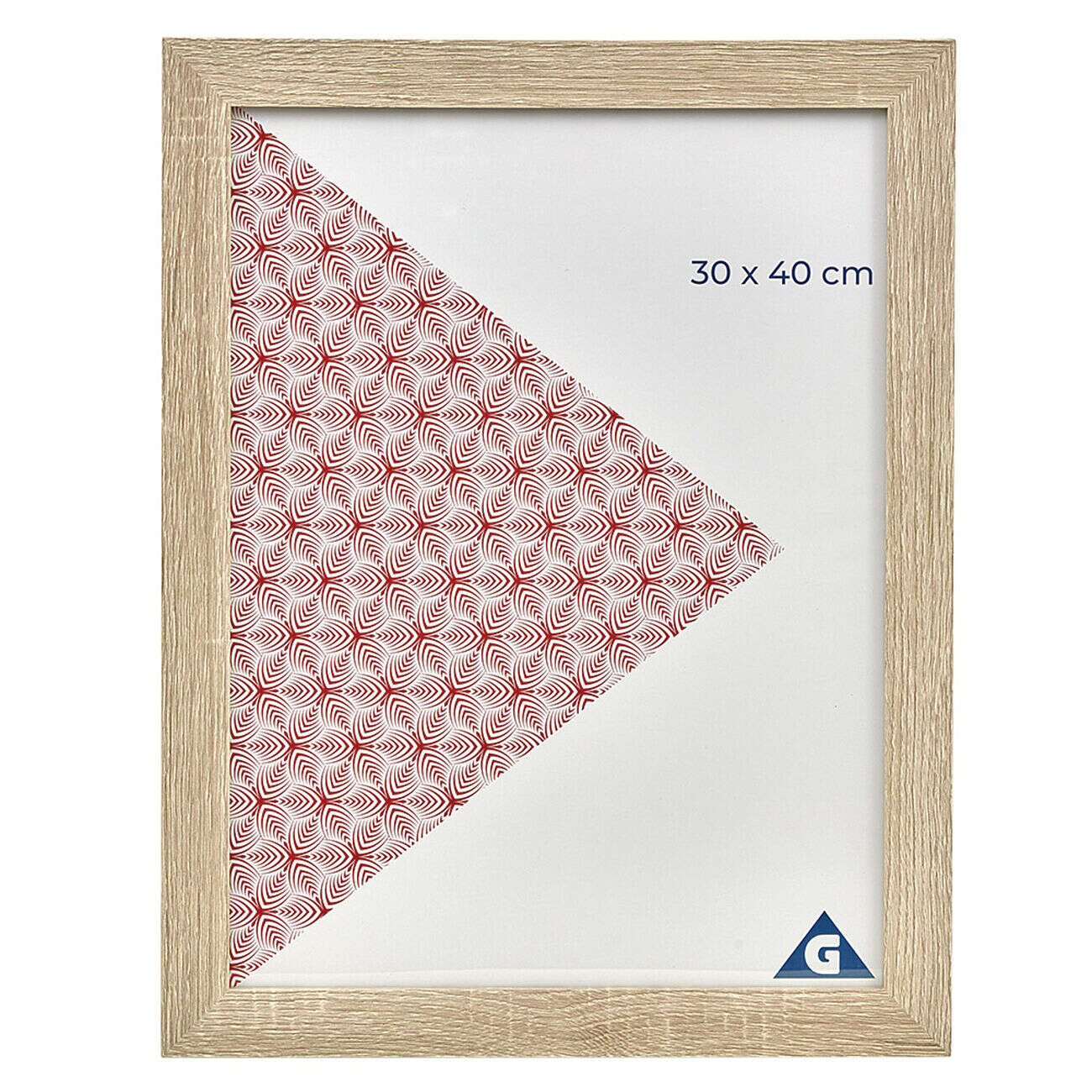 Cadre photo gris cérusé 35x45cm pour photo 30x40cm