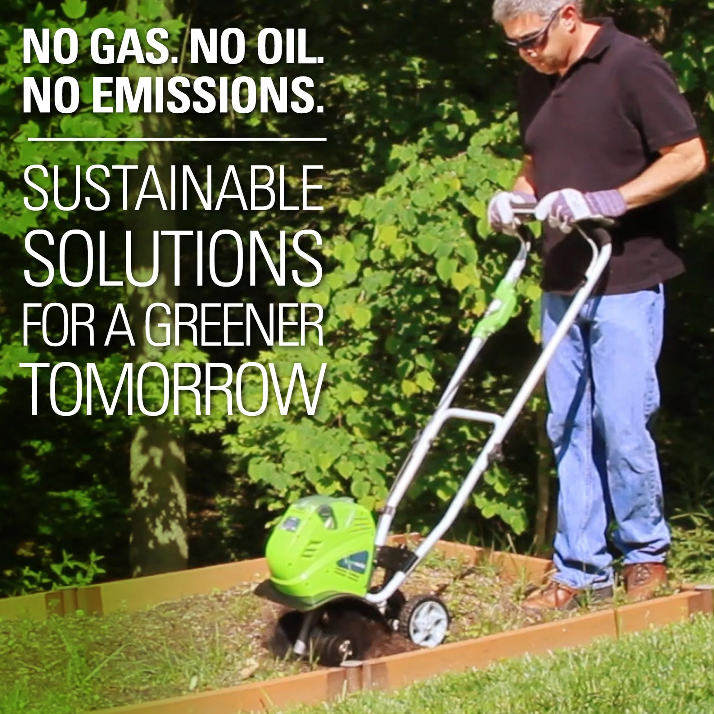 10" 40 Volt Front-Tine Standard Rotating Battery Powered Walk Behind Garden Cultivator - Image 5