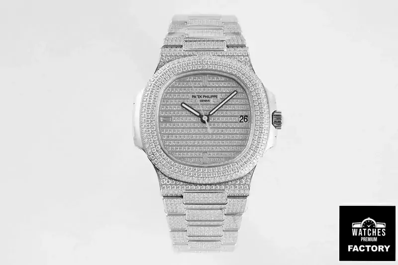 Patek Philippe Nautilus 5719 / 10G-010 PPF Factory V4 Silver Diamond