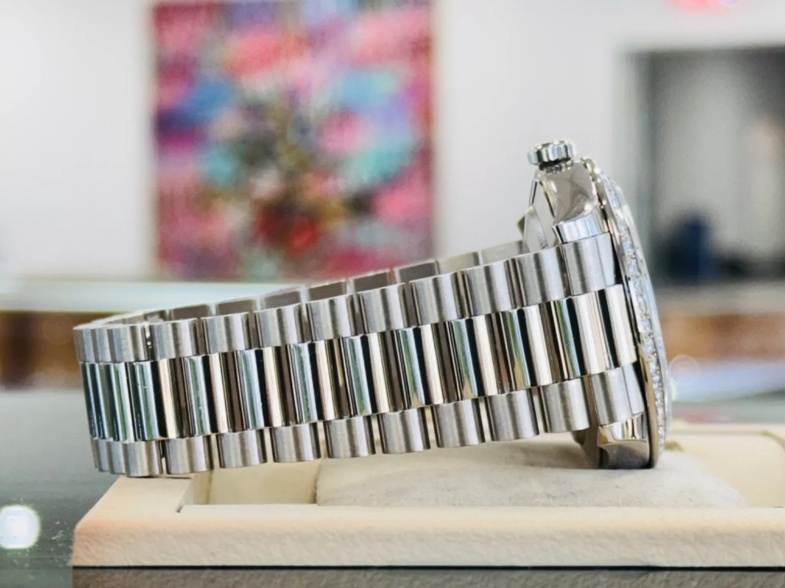 [Super Clone]RLX Day-Date 40mm 228349RBR-0001 Silver Dial President Bracelet