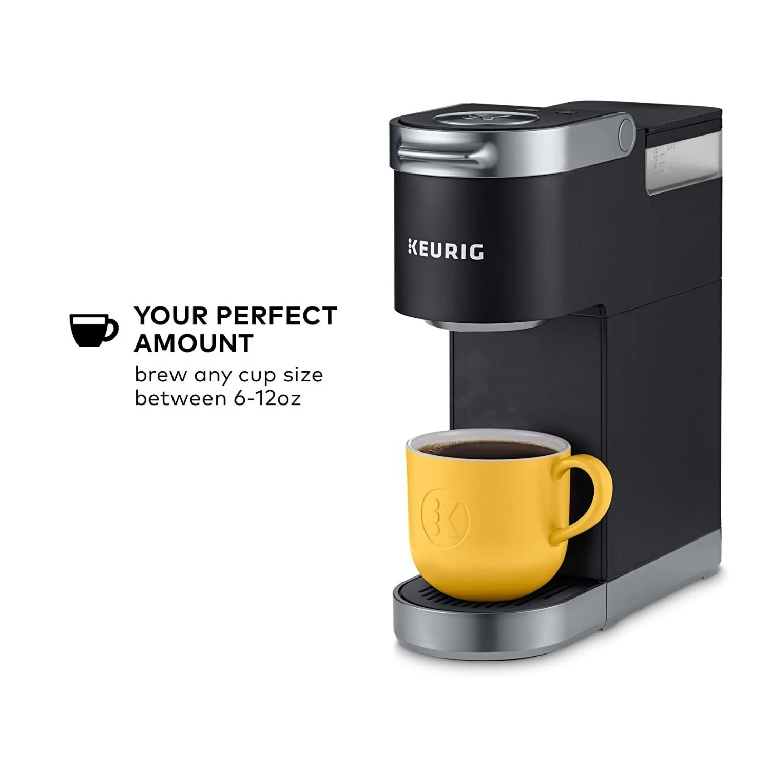 K-Mini Plus Single Serve Coffee Maker with K-Cup Pod (Black)(13.52" x 5.79" x 14.76") - Image 8