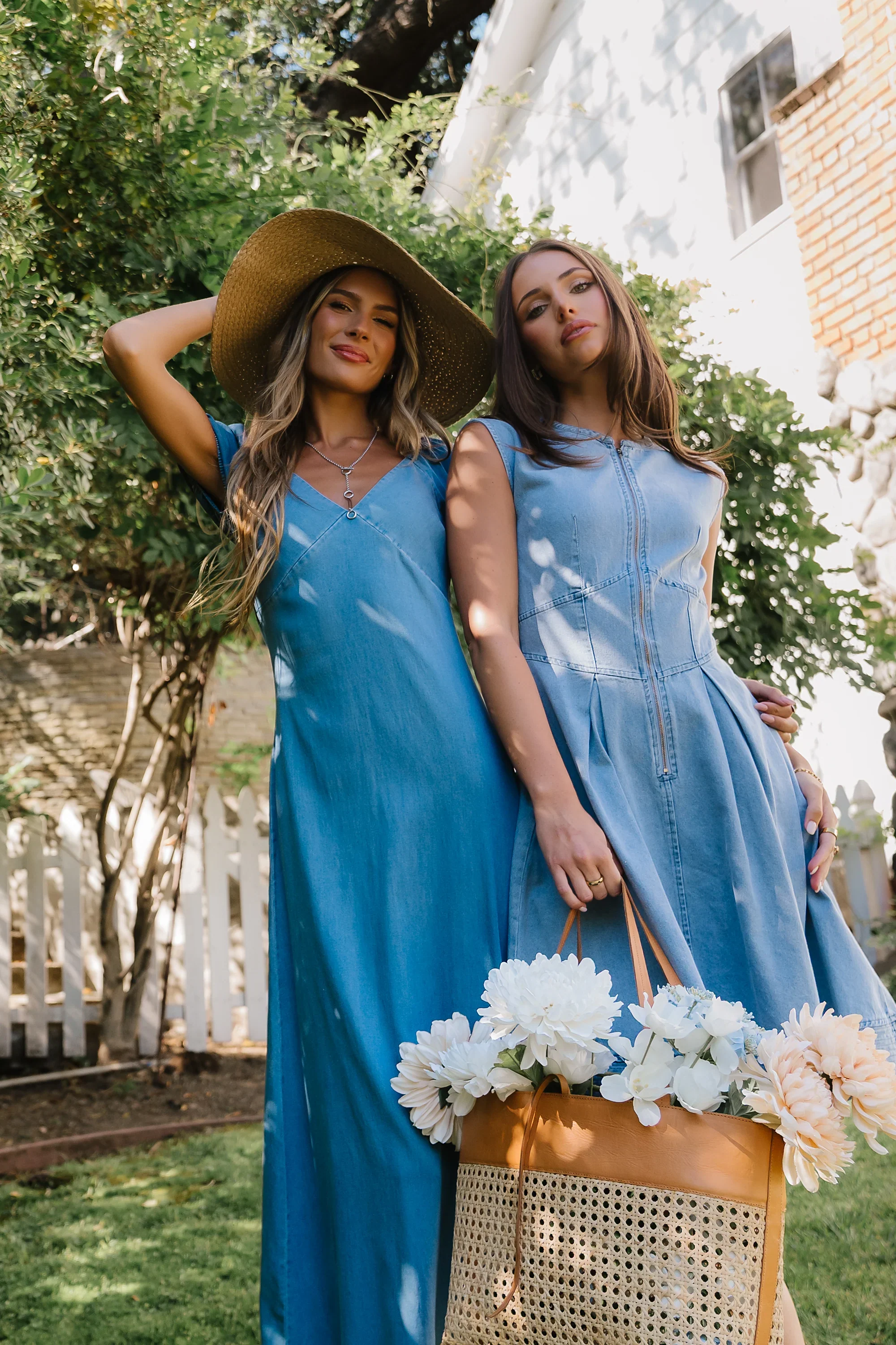 Sylvia Denim Maxi Dress