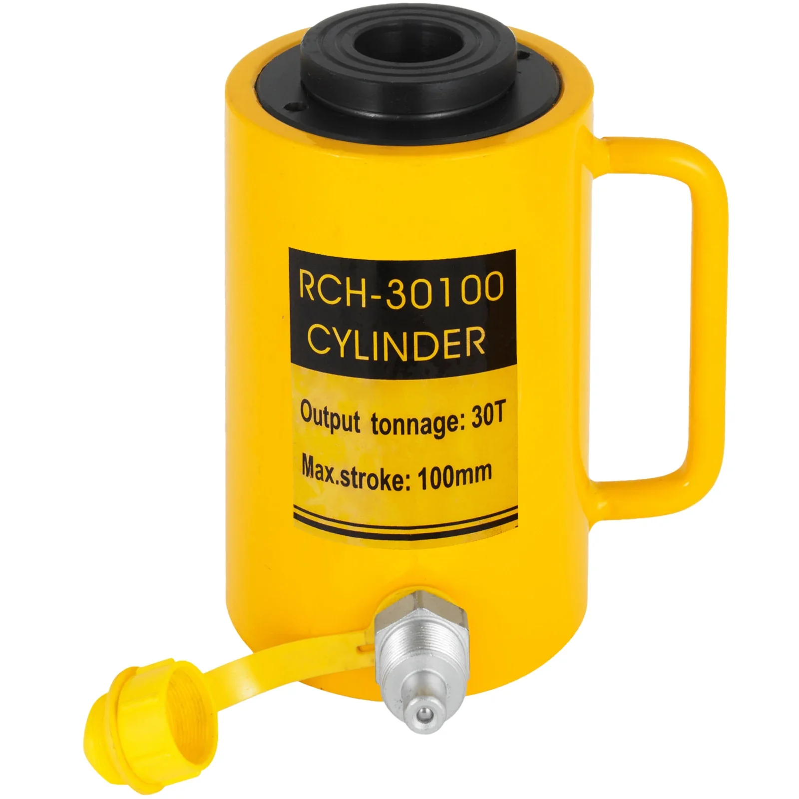 VEVOR 30-Ton Single-Acting Hydraulic Cylinder Jack, 4-Inch Stroke, Solid Ram and Quick Connector