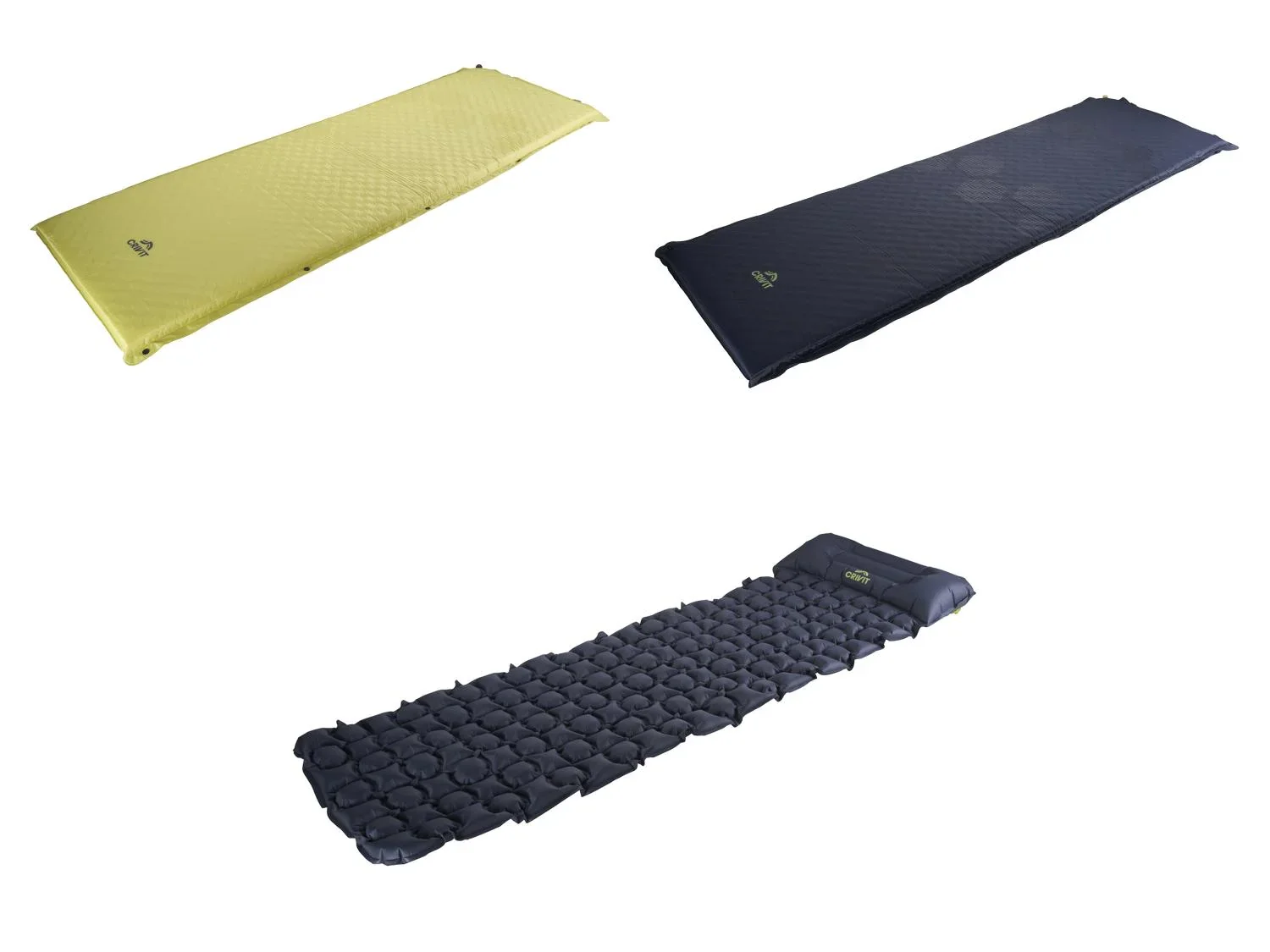 CRIVIT Tapis auto-gonflant ou tapis  cellules d'air avec coussin