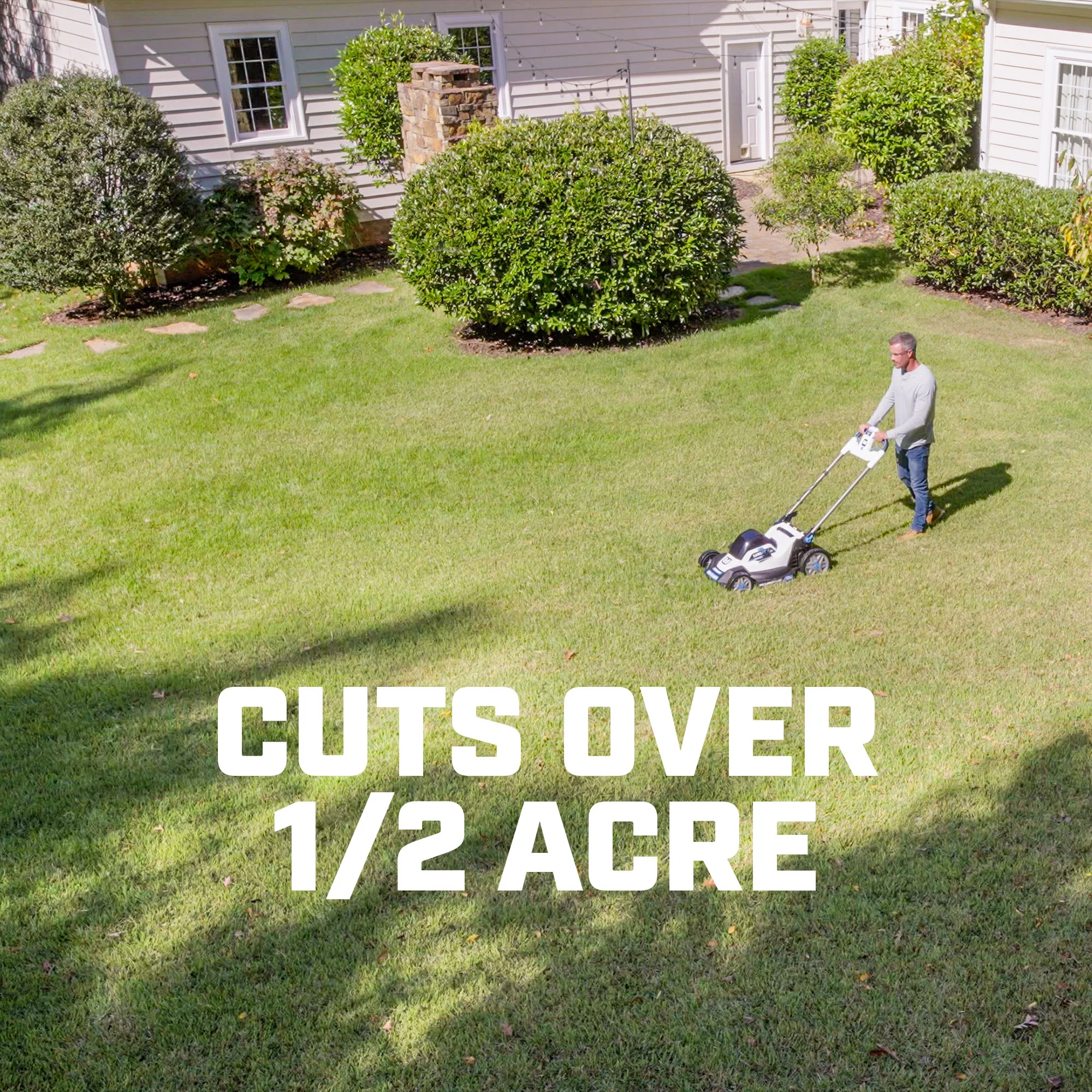 40V 20" Self-Propelled Dual Blade Mower - Image 6