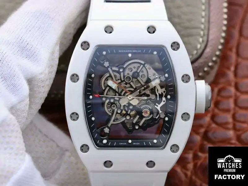 Richard Mille RM055 KV Factory V2 White Ceramic Skeleton Dial