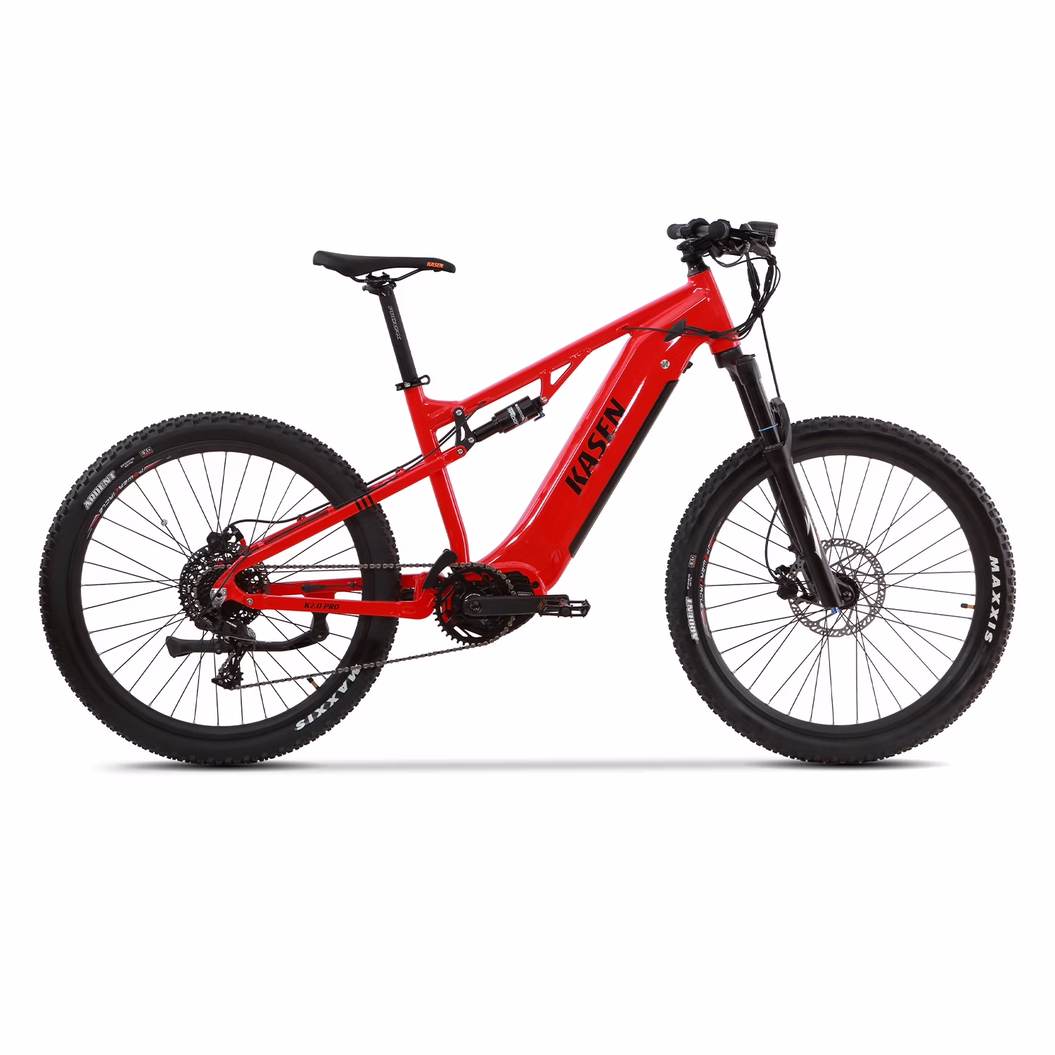 Electric Mountain Bike Mid-driven 500w 48v 15ah Full Suspension Throttle and Pedal Assist(Black) - Image 3