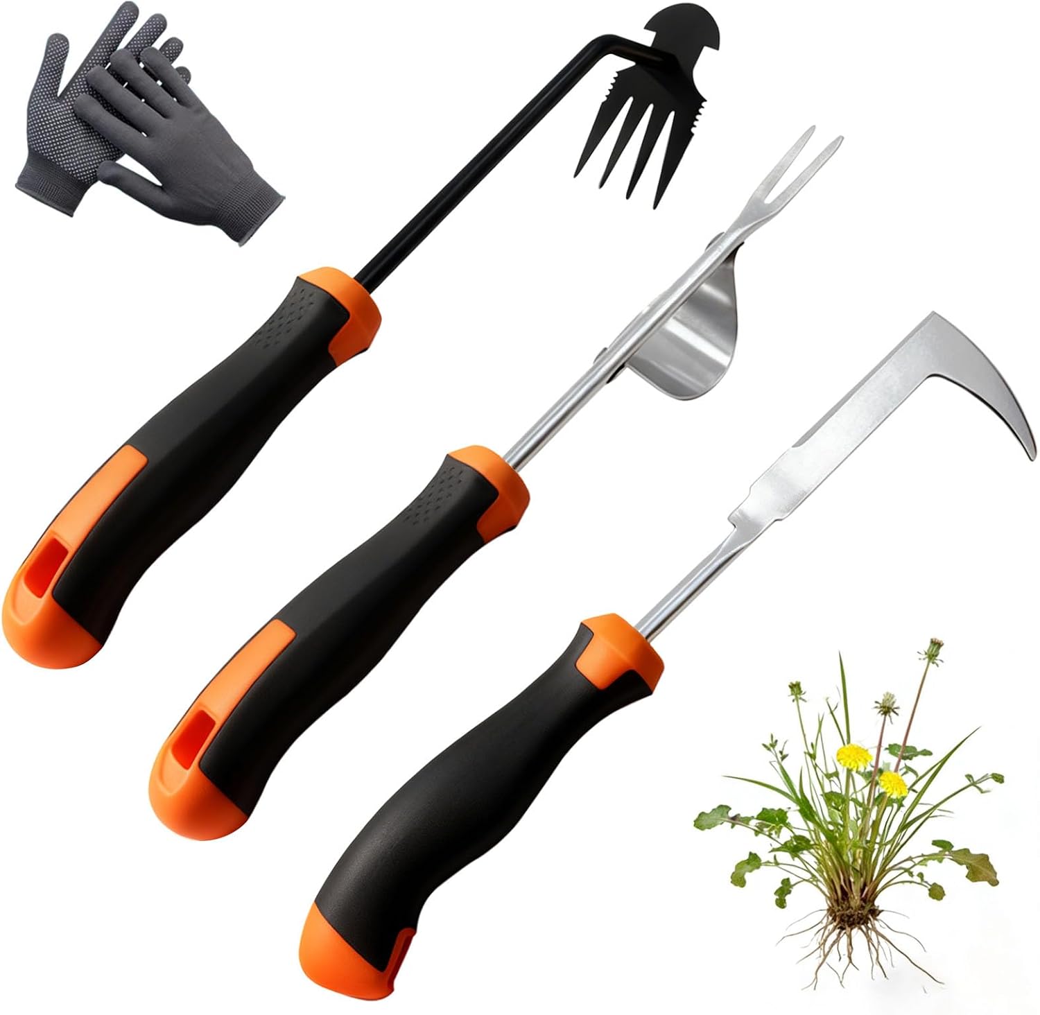 Weed Puller Tool, 2026 New Portable Hand Weeder Tool, Weeding Tool with Stainless Steel, Garden Tools for Plant & Weeding, Crack Weeder Crevice Tool, Weed Remover Tool for Farm & Backyard