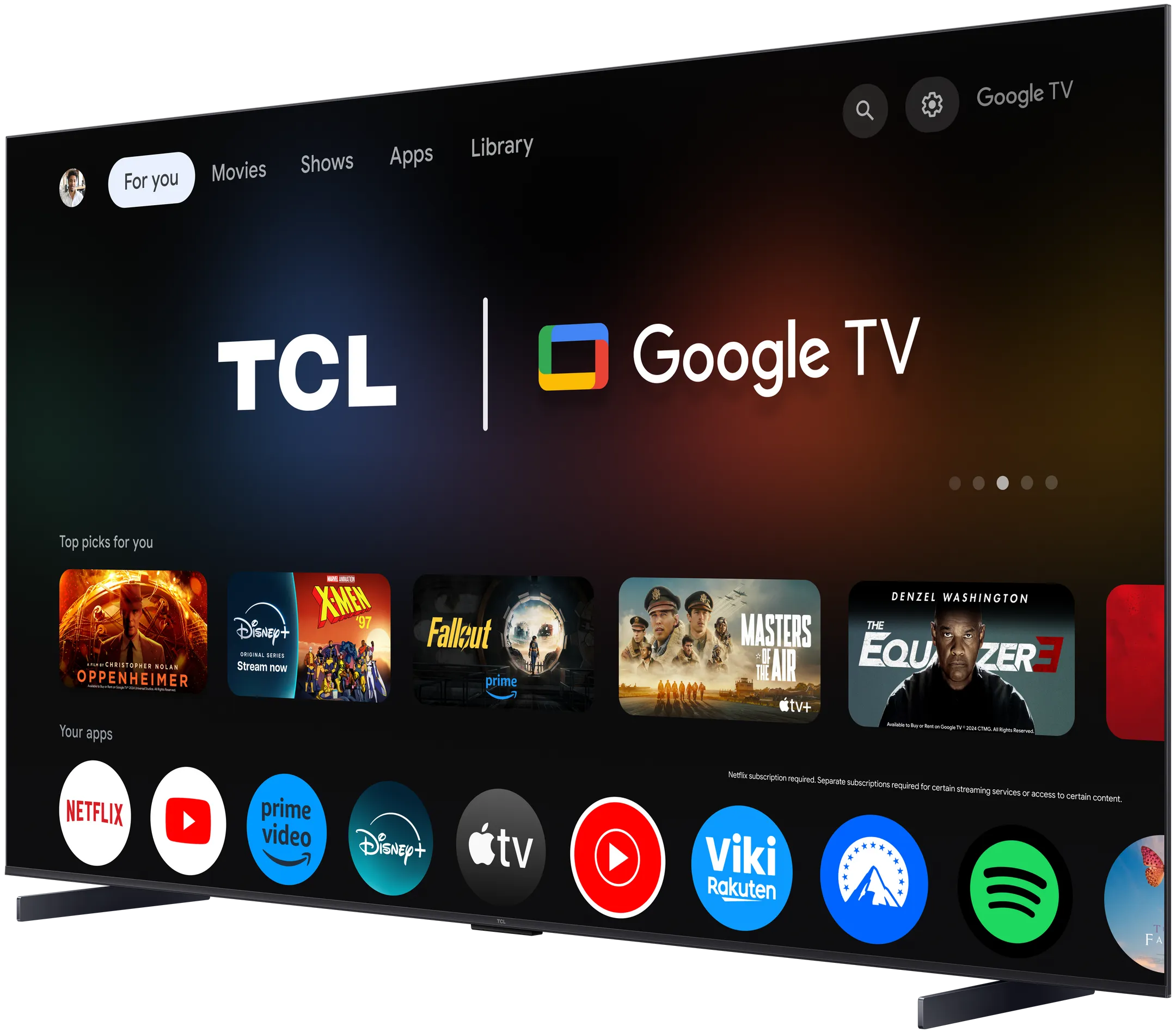 TCL QD-Mini LED 4K TV 98C69K (2025) - 98 inch