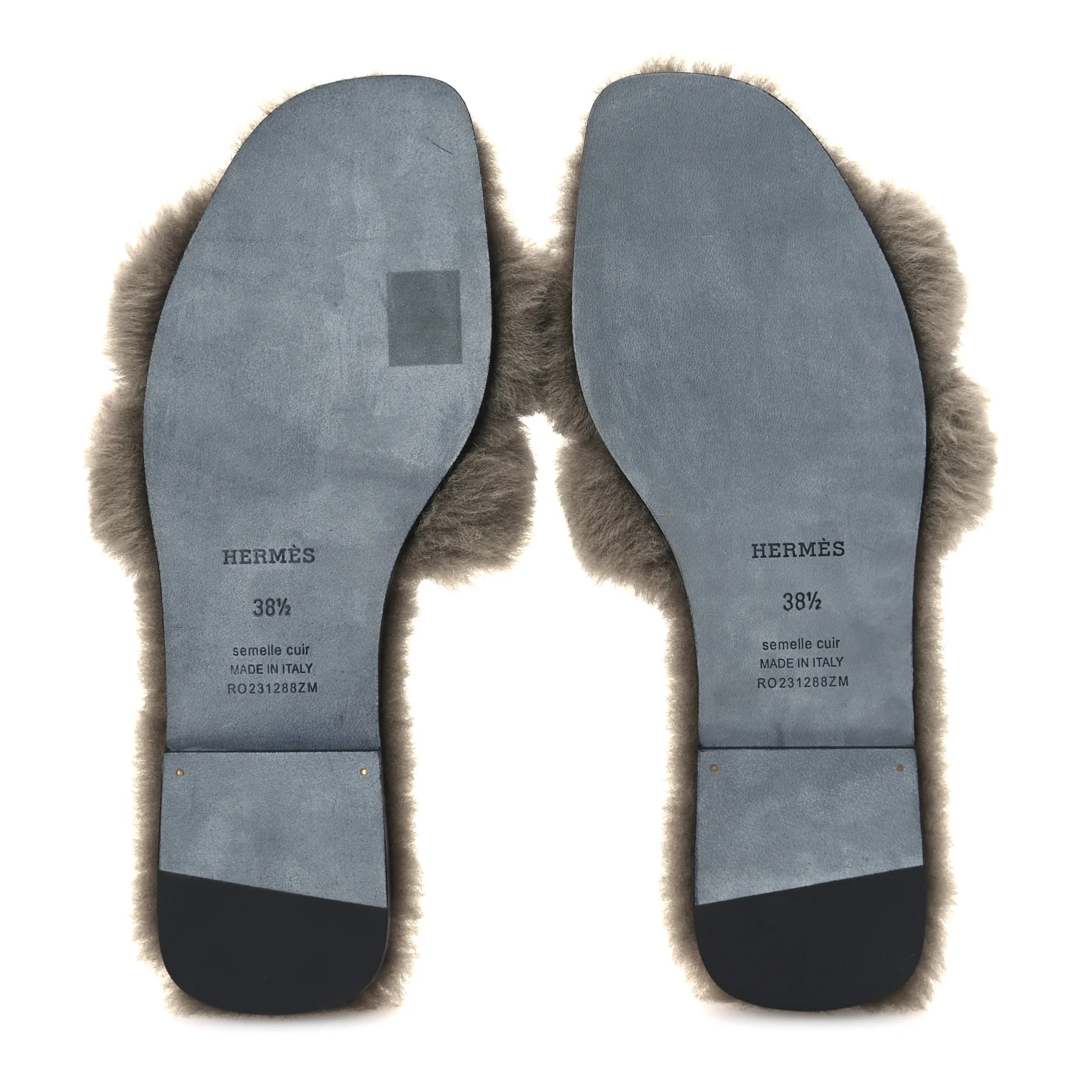 Woolskin Oran Sandals 38.5 Etoupe