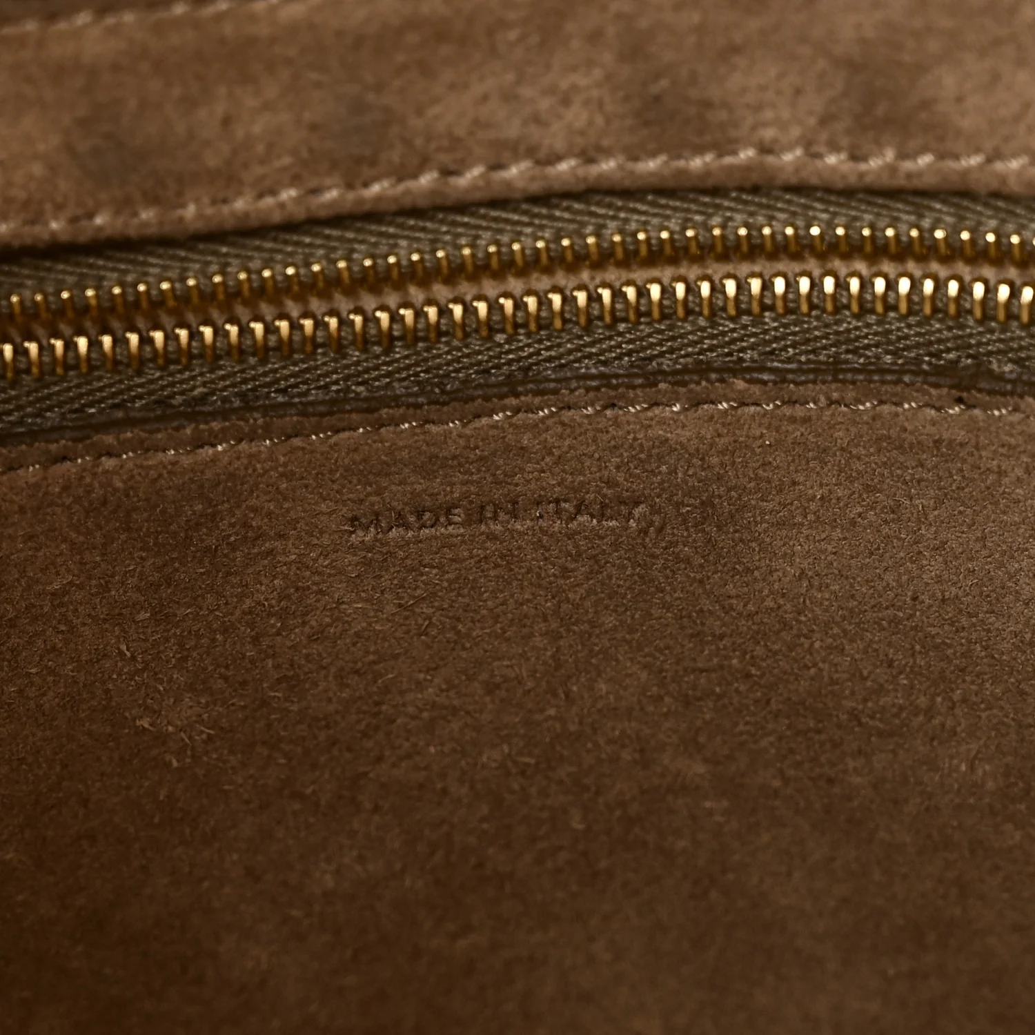 Soft Grained Calfskin Sangle Bucket Bag Taupe