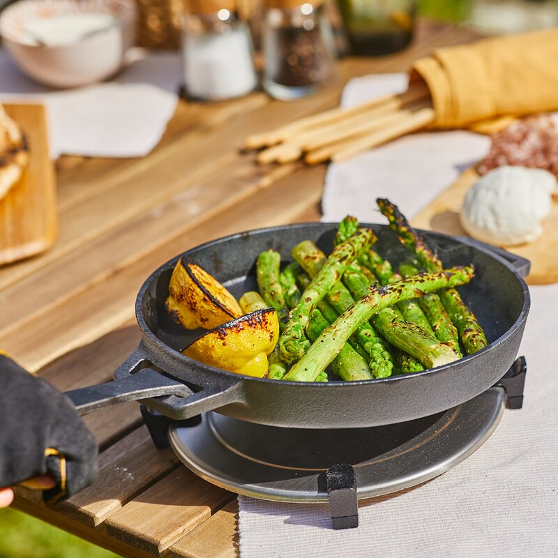 Skillet støpejernspanne 25 cm støpejern