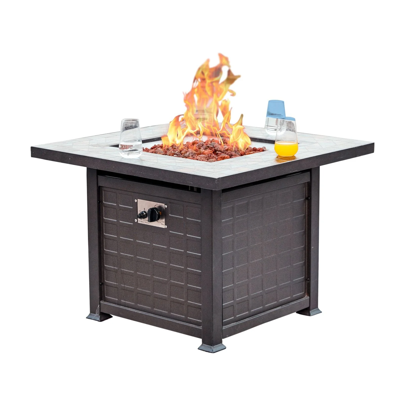 33 9 in  Propane Fire Table(Round)